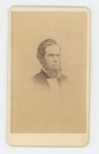 Antique CDV Circa 1870s Stern Looking Older Man With Chin Beard Kirk Newark, NJ picture