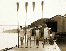 1913 Penn Varsity Crew Team Vintage Old Photo 8.5