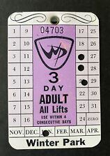 Vintage Winter Park Ski Area 1978-1979 Ski Lift Ticket Pass  picture