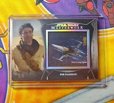 2021 Topps Star Wars Masterwork 5/5 Poe Dameron Royal Mail Stamp Card SC-PD picture