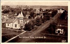 Vintage Postcard Aerial Residence Street View Laurens IA Iowa              D-308 picture