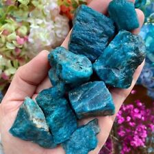 Rough Blue Apatite Chunk Healing Crystal Rock Specimens Gift Decoration 1PCS picture