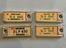 Vintage Disabled American Veteran Key Chain License Plates Minnesota 1971 1968 picture