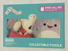 🦄 2021 KellyToy Squishmallows Puzzle Card Pieces 55, 56, & 57 🦄 picture