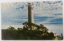 Vintage San Francisco California CA Colt Tower Atop Telegraph Hill Postcard  picture