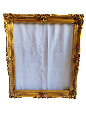Vintage  Levin CO. 22k GOLD  ALL WOOD HAND CARVED BAROQUE MUSEUM FRAME 25 x 28 picture