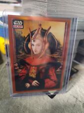 2023 Topps Chrome Star Wars Galaxy #50 Padme A Queen in Portrait Orange 06/25 picture
