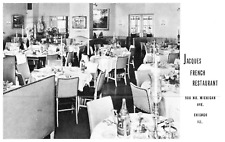 Chicago, IL-Illinois, Jacques French Restaurant Advertising , Vtg 1951 Postcard picture