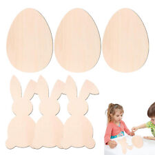 Bunny Blank Wooden Signs Unfinished Easter Eggs Slices Mini Wooden Table Signs picture