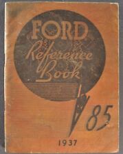 1937 Ford V8 85 Reference Book Owners Manual Coupe Sedan Original Not a Reprint picture