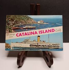 Vintage, Postcard, Catalina Island, Boats, Ships, Avalon Bay, S.S Catalina picture