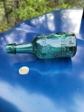 1860's Emerald Green Bristol PENNSYLVANIA PORTER SODA Antique PA Squat Soda picture