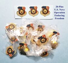 20 Pins - U.S. Navy Operation Enduring Freedom Pins ~1.25