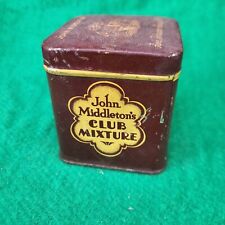 Vintage John Middletons Club Mixture Tobacco Tin picture