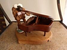 The Harrie Co. Hippie Piano Player Clay Figurine Pottery 1979 - '92 Hair picture