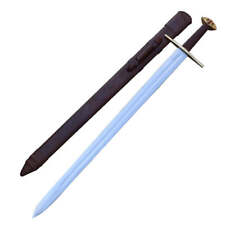 Medieval European Functional Full Tang Knightly Arming Sword with Templar Cross picture