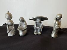 DeGrazia Set 4 Pewter Figurines Signed 2