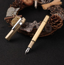 New Brass Fountain Pen Pocket Fountain Pen Gift picture
