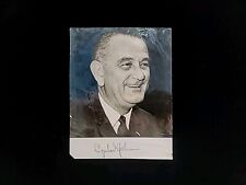 United States President Lyndon B Johnson Signed Photograph Presidential Document picture