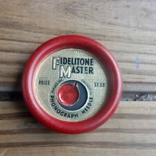 Vintage Fidelitone Master Phonograph Needle Round Case - No Needle is Missing picture