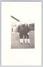 Postcard RPPC Photo Young Sailors Affectionate Possibly Gay Interest Vintage 20s picture