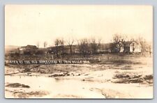 RPPC Winter Old Homestead Trimbelle  Wisconsin  Real Photo P689 picture
