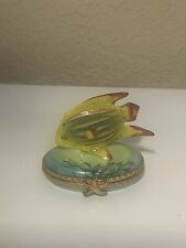 (read Info) Genuine  Limoges Tropical Fish Box  (Sold As Is) picture