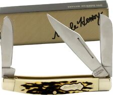 Schrade Uncle Henry Delrin Stag Senior Rancher Pocket Knife 885UH picture