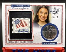 5/10 Alexandria Ocasio-Cortez Stamp Quarter 2024 Decision Pieces of America AOC picture