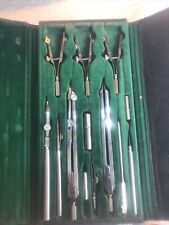 Meisel drafting drawing protractor set vintage Germany picture