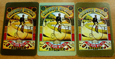 3 Single Vintage Swap Playing Cards Columbia Bicycle Big Wheel Pope Mfg Co. Set picture
