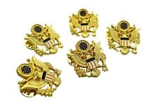 5PCS/LOT US ARMY OFFICER SHOULDER EAGLE SMALL MINI BADGE INSIGNIA PIN BEAUTIFUL  picture
