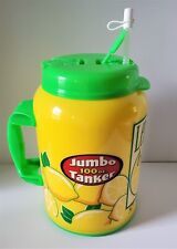 100oz  JUMBO TANKER LEMONADE Travel Mug Whirley Drinkworks VTG picture