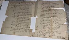 Antique 1802 Letter to Father of Daniel Webster’s Law Partner - Timothy Farrar picture