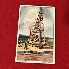 Late 1800s - Early 1900s Era Liebig RAILROAD TRAIN TRACK Build Trade Card   G-VG picture