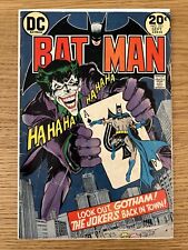 Batman 251 DC Comics 1973 Neal Adams Joker Cover 3.0-4.5 GD-VG+ picture