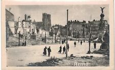 Reims Bombed Street RPPC 1920 France  picture