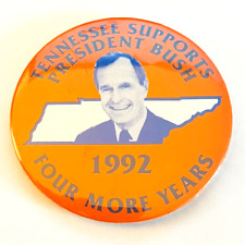 1999 Vintage Pinback Tennessee Supports President GH Bush Campaign Button Pin  picture