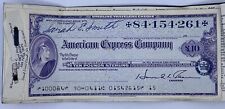 1960s American Express 10 £ Sterling Pounds Travellers Cheques Book Of 3 Signed picture
