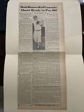 Billy Consolo Boston Red Sox Joe Cronin 1954 Sporting News Baseball 7X16 Panel picture