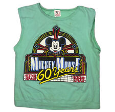 Vintage Disney Mickey Mouse T-Shirt 60 Years 1988 Sleeveless Retro Graphic Sz M picture
