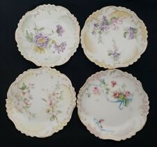 Atq Limoges FR Pouyant, Jean Mark 5 1891-1932 Floral Saucer - Alice Johnson x4 picture