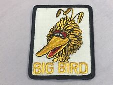Vintage 1970’s Sesame Street BIG BIRD Character Patch Embroidered NOS NEW muppet picture