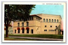 Postcard: FL 1936 Auditorium, Lakeland, Florida - Posted picture