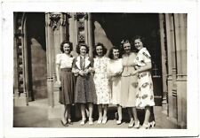 Vintage 1940s Photo of Pretty Women Girls Wearing Fancy Dresses & High Heels 👠  picture
