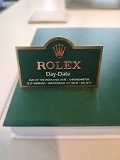 Rolex Day-Date Plaque Dealer Display Sign picture