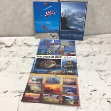 Collectible Postcard Lot Of 5 Oregon Coast Kites Sea Otters Beach Sunsets picture