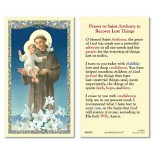 St Anthony Laminated Holy Card Pack of 25 Size 2.625 in W x 4.375 in H picture