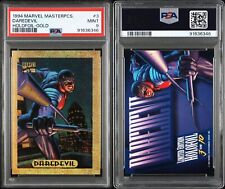 😈 1994 Marvel Masterpieces Daredevil Gold Holofoil Card #3 of 10 PSA 9 picture