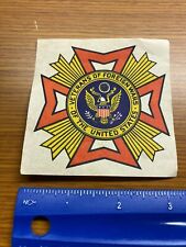 VFW Veterans of Foreign Wars Vintage Paper Decal Luggage INV9760 picture